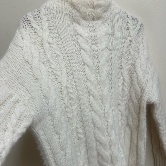 Vince White Cable Knit Sweater - Picture 5 of 5